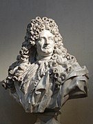 Busto de Hardouin-Mansart por Jean-Louis Lemoyne, 1703, musée du Louvre