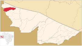 Localização de Rodrigues Alves no Acre