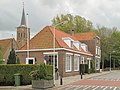 Biervliet, church (kerk Onze Lieve Vrouwe Onbevlekt Ontvangen) in the street