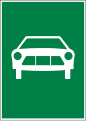 4.03 Expressway (often with oncoming traffic, max speed limit 100 km/h, only motor vehicles are permitted which are capable of a speed of at least 80 km/h; overtaking only on the left side)