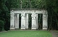 Caryatids and atlantes in the park near the maze