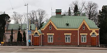 Logement du gardien du cimetière de Hietaniemi.