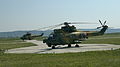 An IAR-330 SOCAT and an IAR-330 Puma on ground