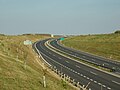 D6 motorway near Jeneč in Central Bohemian Region.