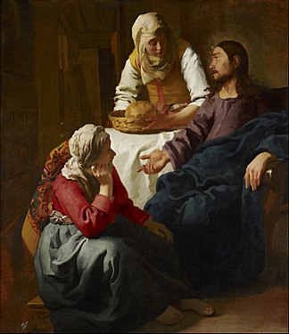 Le Christ dans la maison de Marthe et Marie, vers 1654-1656, Édimbourg, Galerie nationale d'Écosse.