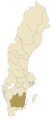 English: Location of the Swedish province of Småland Svenska: Det svenska landskapet Smålands läge