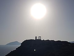 Temple of Poseidon Athens Taxi Wagon.jpg