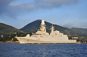 Den italienske fregat Carlo Bergamini (F591)