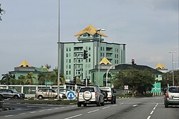 Photograph of the Ministry of Defence building within Bolkiah Garrison, Brunei Darussalam.