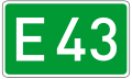 File:European Road 43 number DE.svg