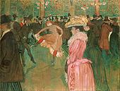 No Moulin Rouge 1890, óleo sobre tela, Philadelphia Museum of Art