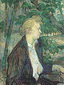 Retrato de Gabrielle, 1891, óleo sobre papelão, Museu Toulouse-Lautrec