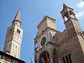 Palazzo Comunale e campanile del Duomo di Pordenone.