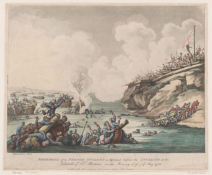 File:Rehearsal of a French Invasion as Performed before the Invalids at the Islands of St Marcou on the Morning of the 7th of May 1798 MET DP872682.jpg