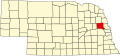 State map highlighting Dodge County