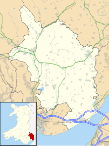 Maes-yr-Uchaf Wood is located in Monmouthshire