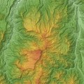 Relief map of Naeba Volcano.
