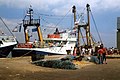 Nieuwe Nederlandse kotter (OD-1 'Maarten Jacob') als gast bij de Trawler Race.