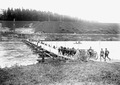 Pont Bataillon 2: Artillerie beim Übersetzen bei Berken BE