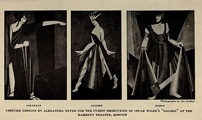 Kostumer til operaen Salome, 1922 Costumes conçus pour la pièce Salomé d'Oscar Wilde