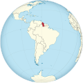 File:Guyana on the globe (South America centered).svg