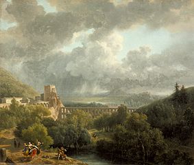 Taunay, Paysage avec un aqueduc.