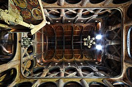 Toiture vue de l'intérieur.