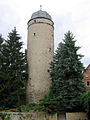 Sackturm, erbaut 1443, Warburg (Ansicht vom Burgfriedhof aus)