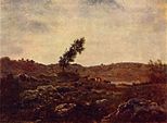 Théodore Rousseau, Landschap bij Barbizon, ca. 1850, Poesjkinmuseum, Moskou