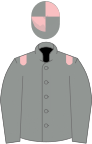 Grey, Pink Epaulettes, Grey Sleeves, Grey Cap and Pink Quartered