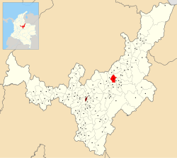 Location of the municipality and town of Floresta in the Boyacá Department of Colombia