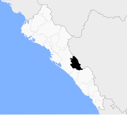 Cosalá – Mappa