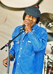 Wells performing at the New Orleans Jazz & Heritage Festival, 1996