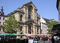 Fassade der Martinskirche am Grünen Markt