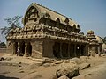 Single rock cut sculpture view at Mahabalipuram