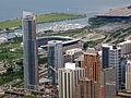 Early construction from Sears Tower (2008-06-20)