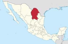 Poziția localității Coahuila