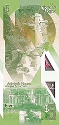 East Caribbean States $5 note (rear)