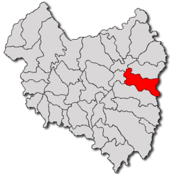 Location in Covasna County