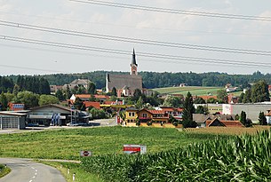 Blick von Unterbergla auf Groß Sankt Florian