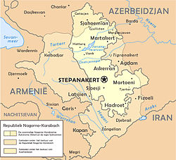 Location of Nagorno-Karabakh