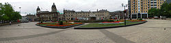 A panorama view of Queen's Gardens in Hull city centre.