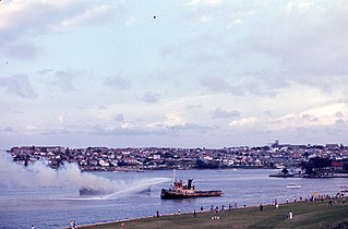 On fire off Drummoyne, 6 November 1972