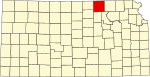 State map highlighting Washington County