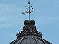 The top of the dome, with the fish weathervane