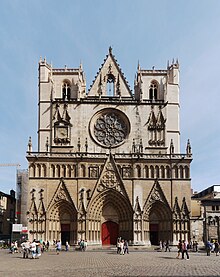 Esterno della cattedrale di Lione