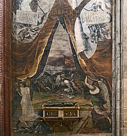 Battaglia di Chioggia - Fresco di Lorenzino di Tiziano