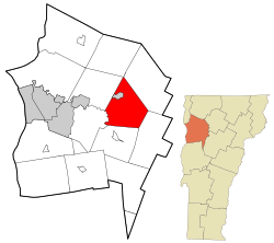 Location within Chittenden County and Vermont