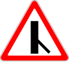 Minor road three-way intersection