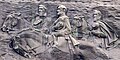 Stone Mountain, depicting Stonewall Jackson, Robert E. Lee, and Jefferson Davis